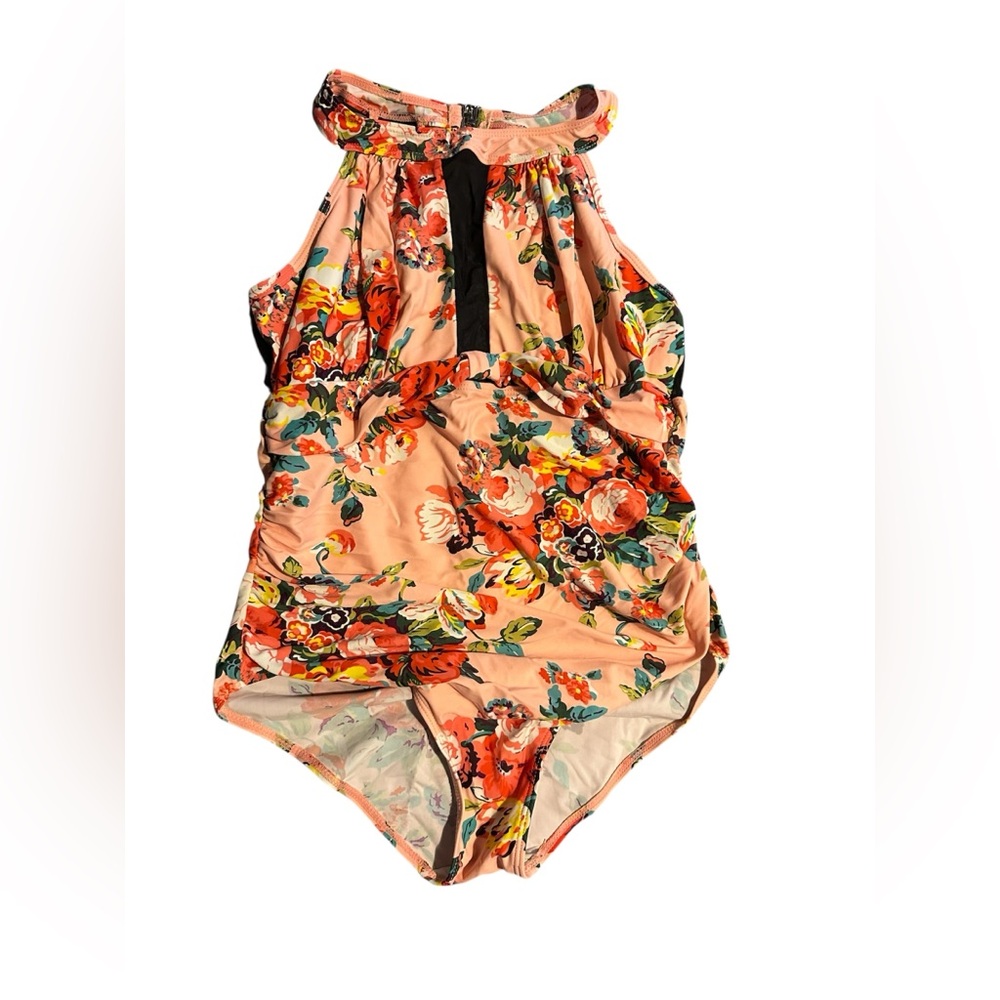 Floral Halter Swimsuit